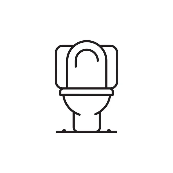 Logo Icône Vecteur Toilette Design — Image vectorielle