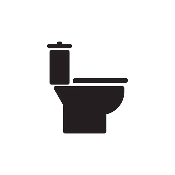 Design Logo Icona Vettoriale Toilette — Vettoriale Stock