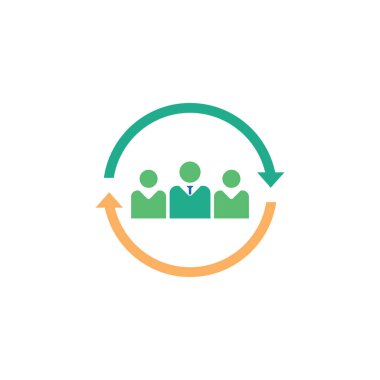 İnsan kaynakları vektör logo tasarımı