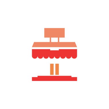 dükkan oluşturma vektör logo tasarımı