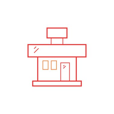 dükkan oluşturma vektör logo tasarımı