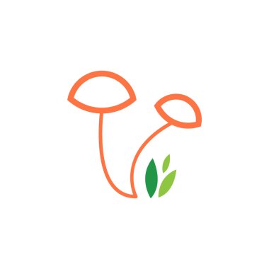 mantar vektör logo tasarımı