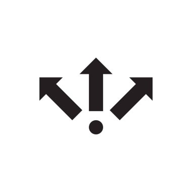 üç yönlü vektör logo tasarımı