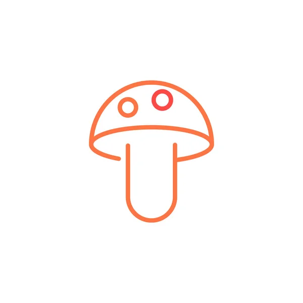 Mushroom Vector Icon Logo Design — Stock Vector