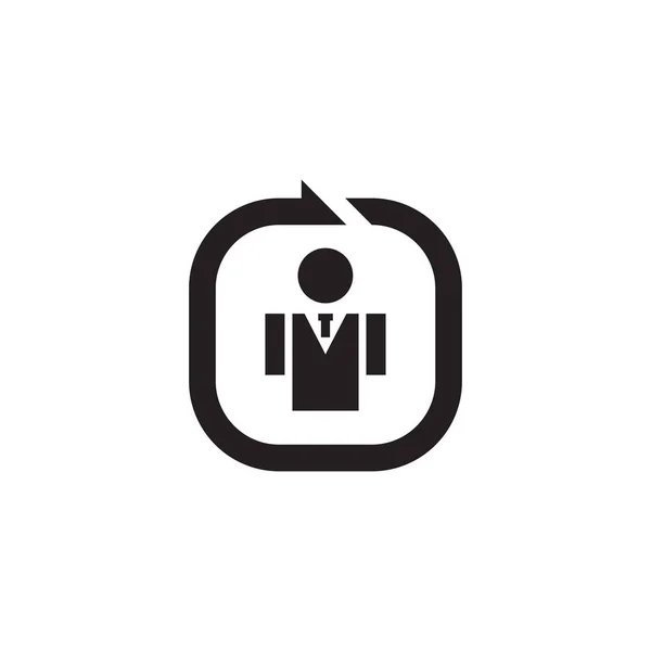 Diseño Del Logotipo Del Vector Recursos Humanos — Vector de stock
