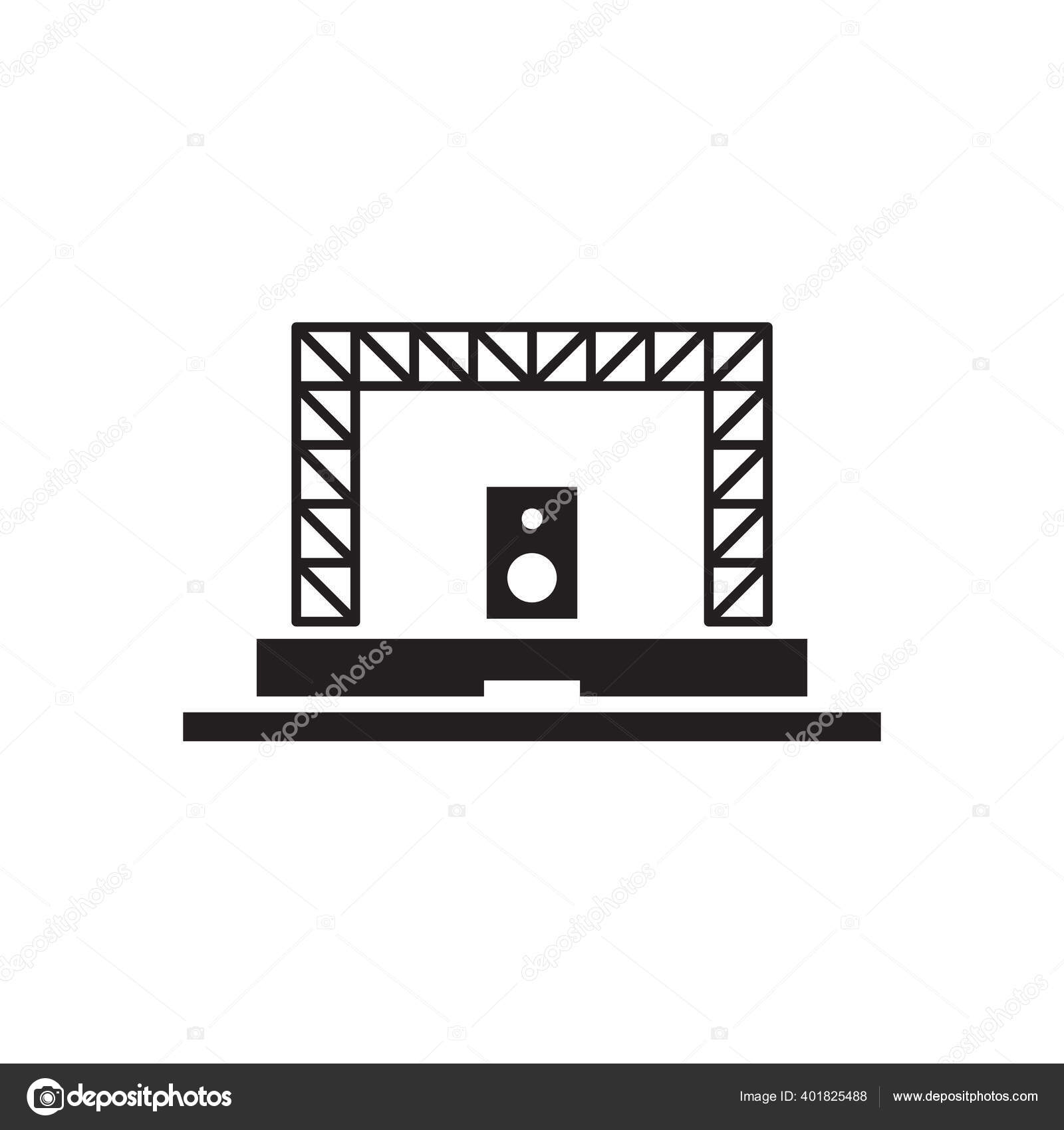 Desain Logo Vektor Panggung Stok Vektor C M Creative 401825488