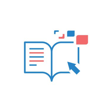 çevrimiçi eğitim vektörü logo tasarımı