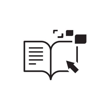 çevrimiçi eğitim vektörü logo tasarımı