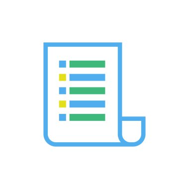 kağıt listesi vektör logo tasarımı