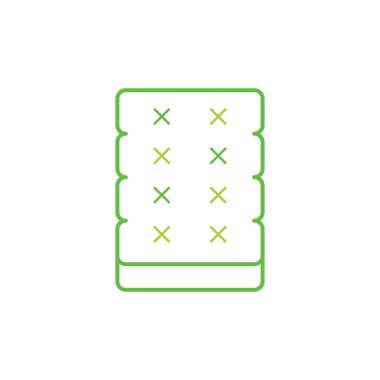 Döşek vektör simgesi logo tasarımı