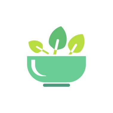 Salata kasesi vektör logosu tasarımı