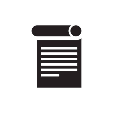 kağıt listesi vektör logo tasarımı