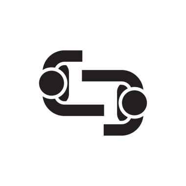 İş birliği iş vektörü logo tasarımı