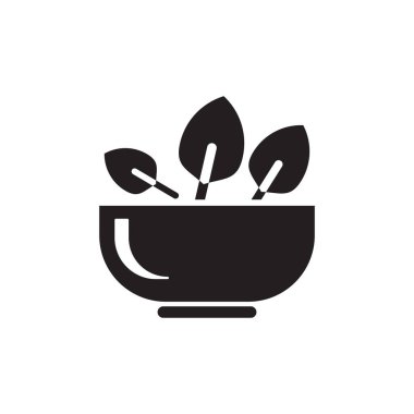 Salata kasesi vektör logosu tasarımı