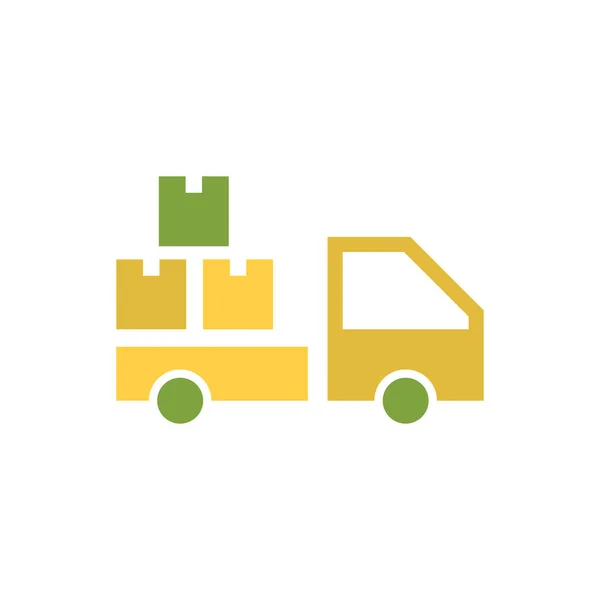 Logistischer Vektor Ikone Logo Design — Stockvektor