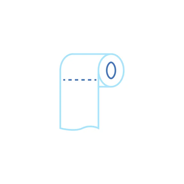 Toalettpapper Vektor Ikon Logotyp Design — Stock vektor