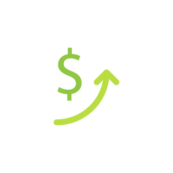 Finansal Büyüme Vektörü Logo Tasarımı — Stok Vektör