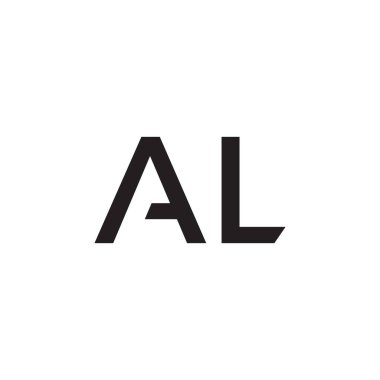 al ilk harf vektör logo simgesi