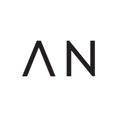 bir ilk harf vektör logo simgesi