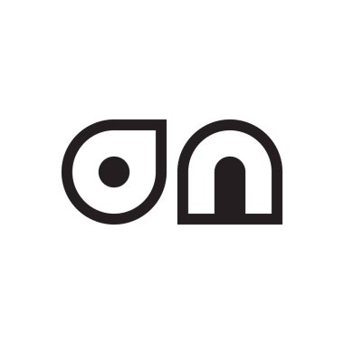 bir ilk harf vektör logo simgesi