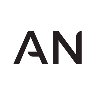 bir ilk harf vektör logo simgesi