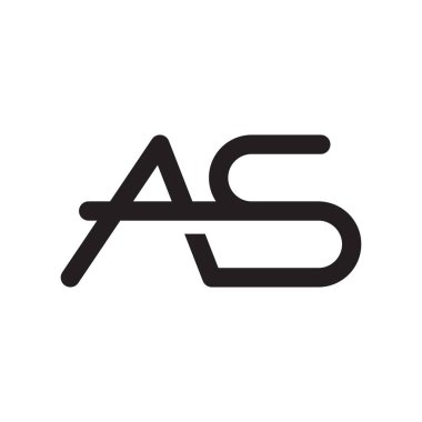 ilk harf vektör logo simgesi olarak