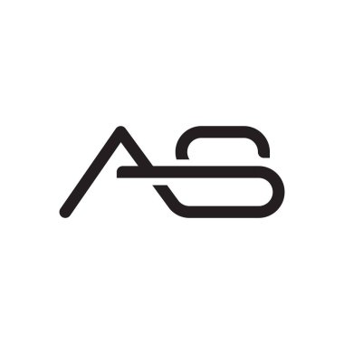 ilk harf vektör logo simgesi olarak