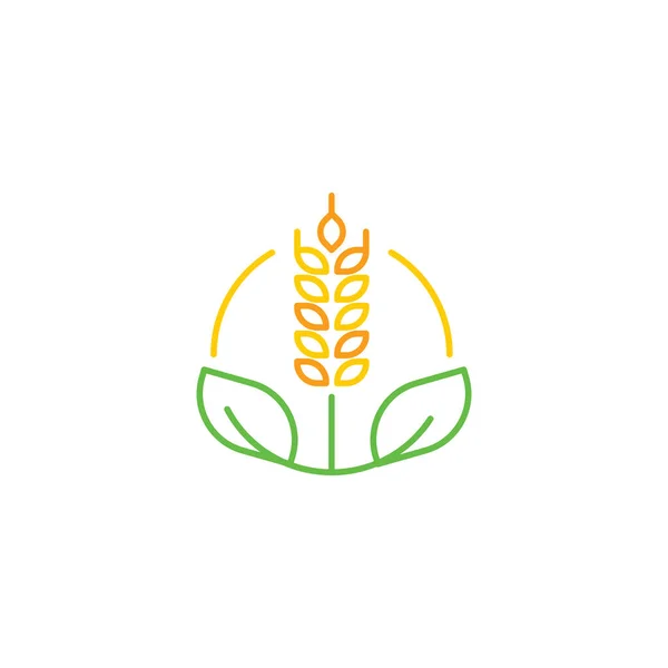 Landwirtschaft Vektor Logo Design Vorlage — Stockvektor