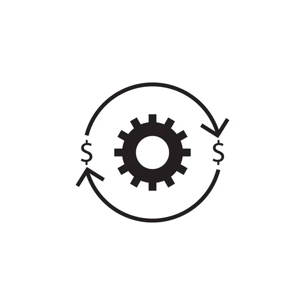 Cost Optimization Vector Logo Design Template — Stock Vector