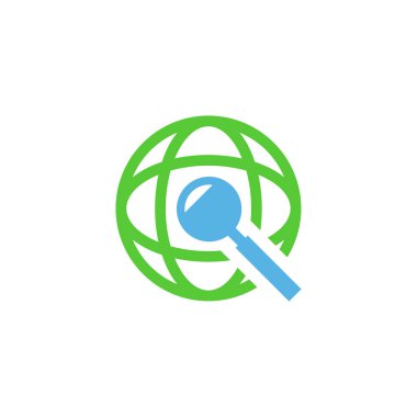 küresel navigasyon vektör logo tasarım şablonu