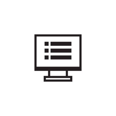 online sınav vektör logo tasarım şablonu