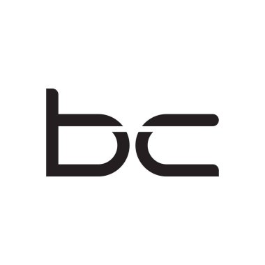 bc ilk harf vektör logo simgesi