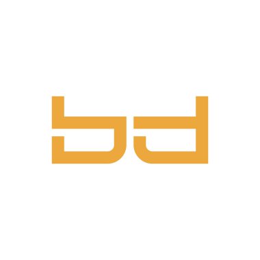 bd ilk harf vektör logo simgesi