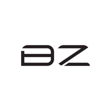 bz ilk harf vektör logosu simgesi