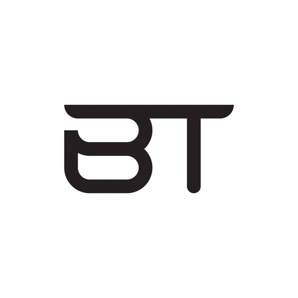 Bt頭文字ベクトルロゴアイコン — ストックベクタ