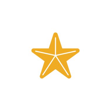 deniz yıldızı vektör logo tasarım şablonu