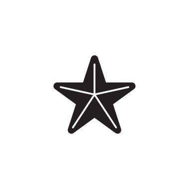 deniz yıldızı vektör logo tasarım şablonu