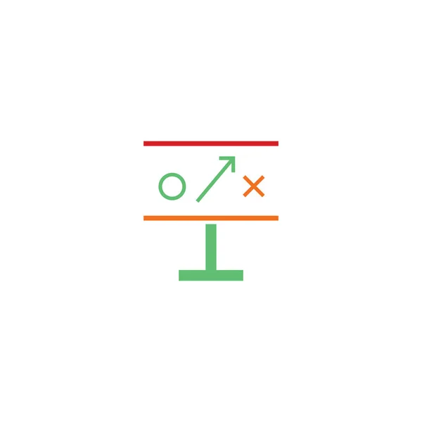 Estrategia Vector Icono Diseño Plantilla — Archivo Imágenes Vectoriales