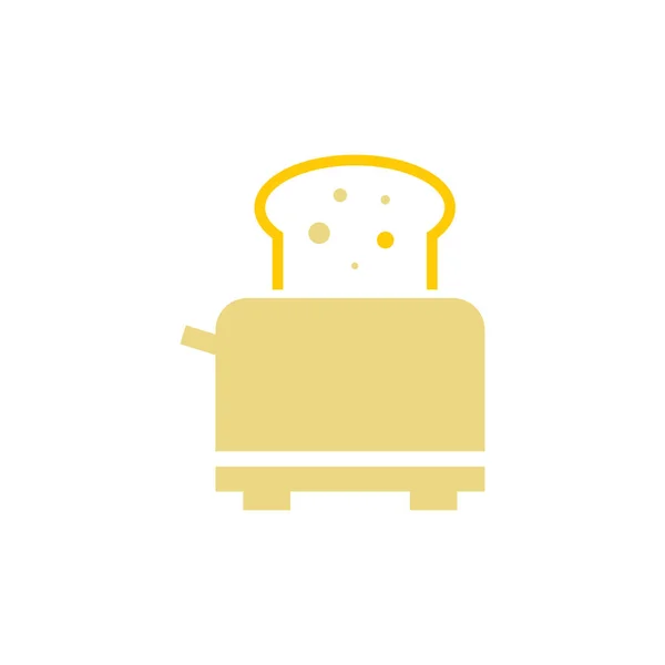 Toast Vector Pictogram Ontwerp Template — Stockvector