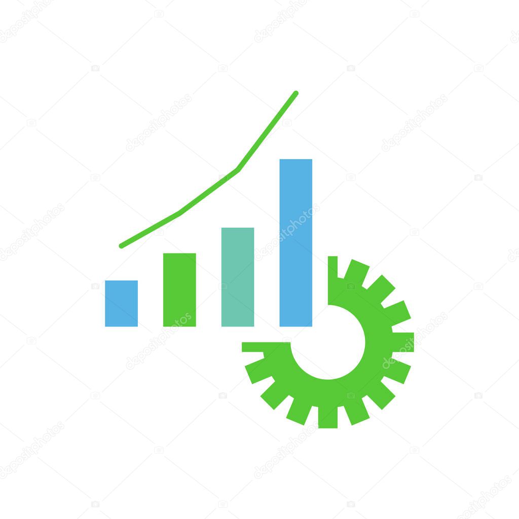 Operational excellence vector logo design template