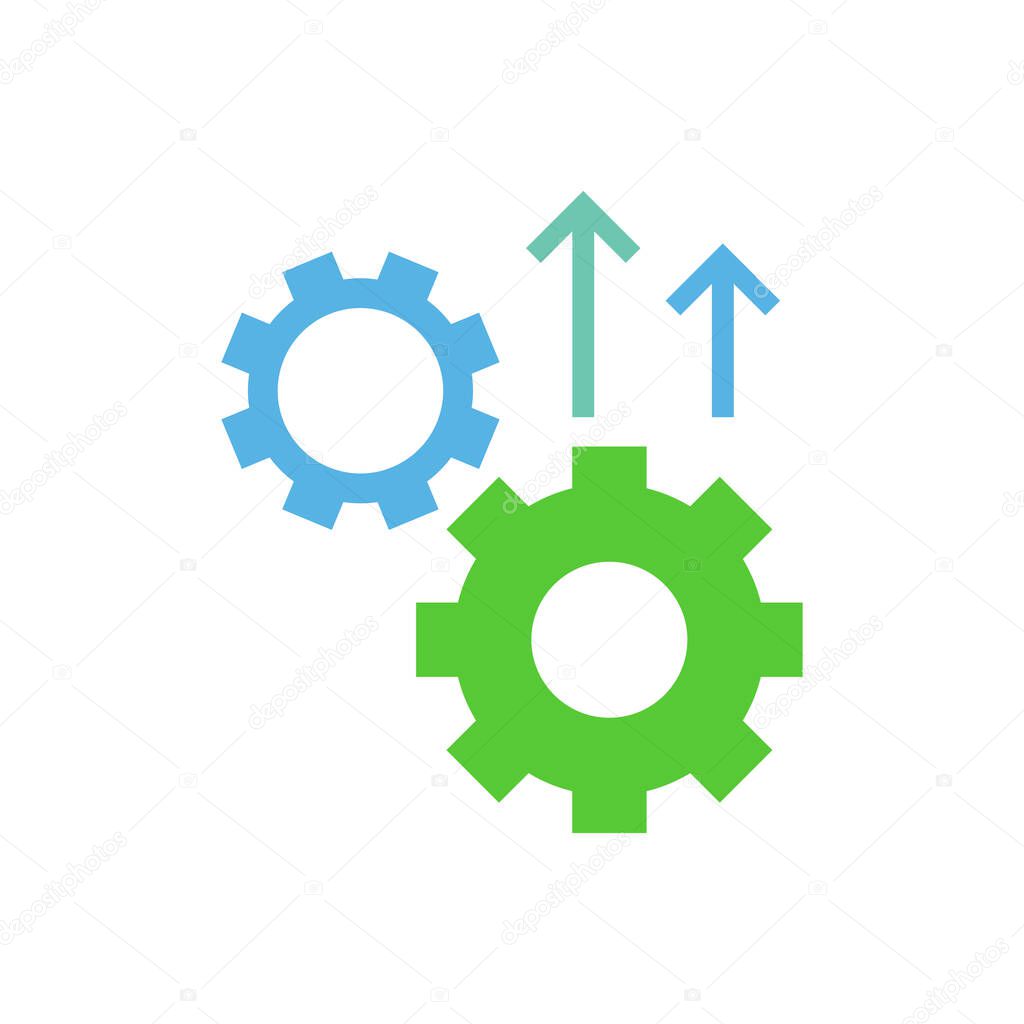 Operational excellence vector logo design template