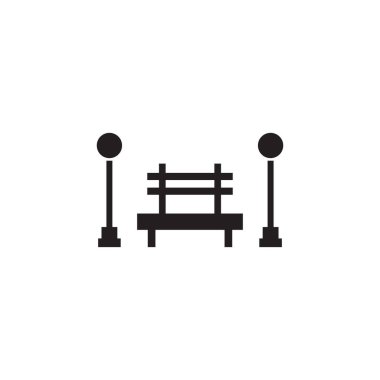 Şehir parkı vektör tasarım şablonu