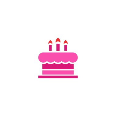 doğum günü pastası ikonu tasarım şablonu