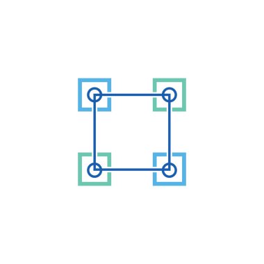 blockchain vektör tasarım şablonu