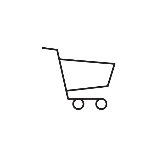 Кошик Супермаркет Векторний Шаблон Дизайну Піктограм — стоковий вектор