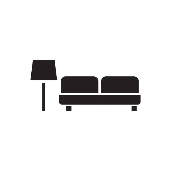 Living Room Vector Icon Design Template — Stock Vector