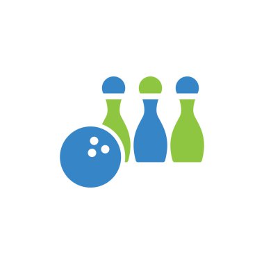 bowling vektörü tasarım şablonu