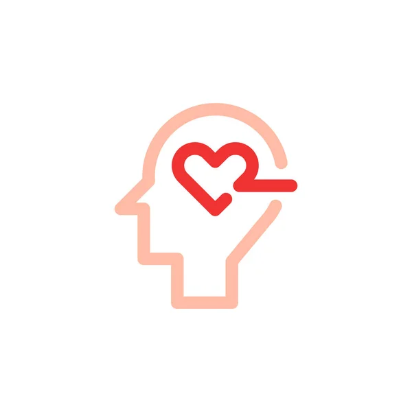Mental Health Vector Icon Design Template — Stock Vector