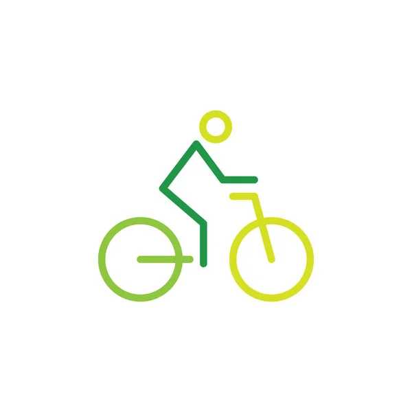 Bicicleta Vector Icono Diseño Plantilla — Vector de stock