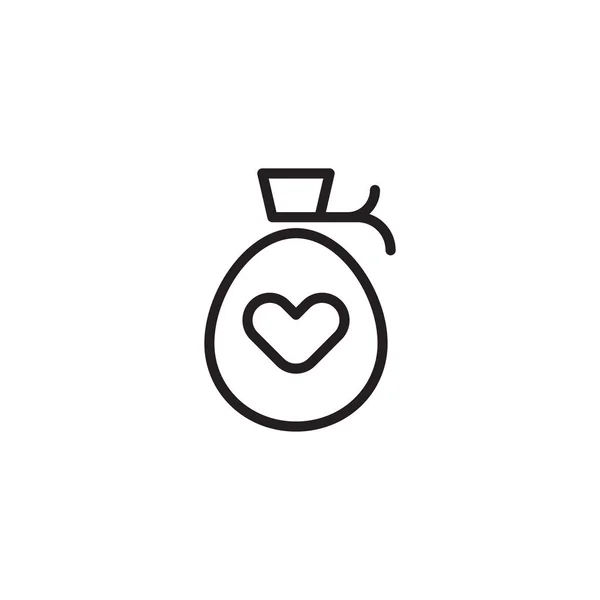 Charity Donation Vector Icon Design Template — Stock Vector
